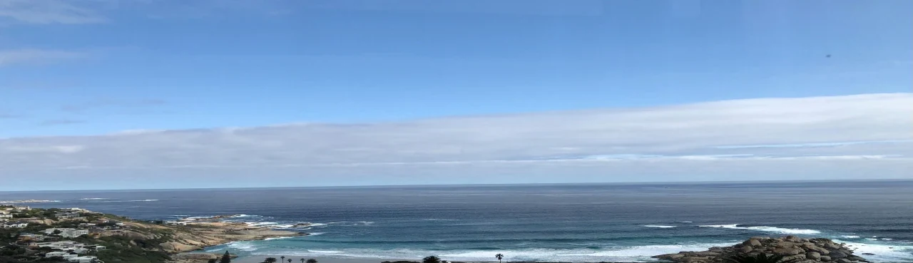 Atlantic coastline seen from House Elysian, Llandudno