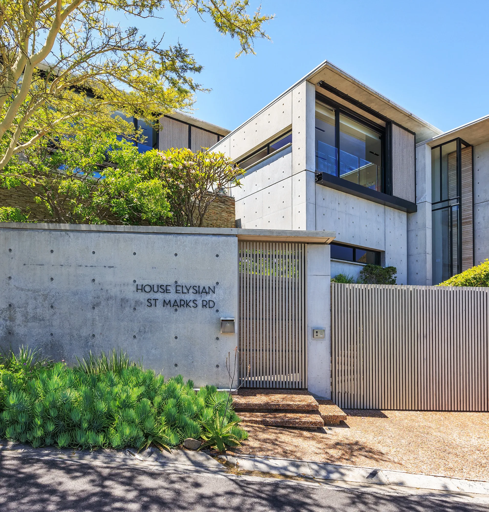 House Elysian entrance at 5 St Marks Road, Llandudno, Cape Town